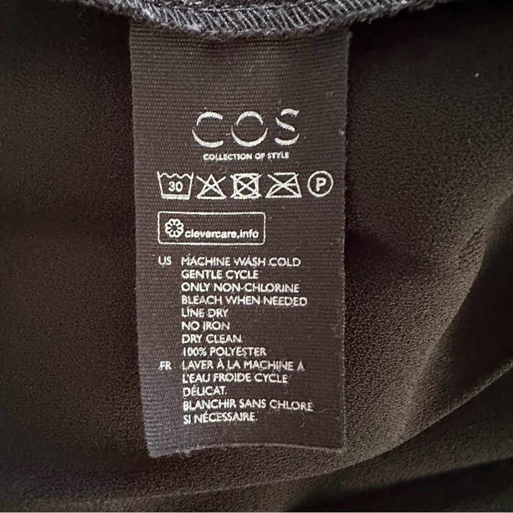 COS Black Pleated Midi Skirt - Picture 4 of 12